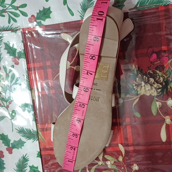 Hugo Boss Cream Leather Sandals with Zebra Print - Picture 8 of 9